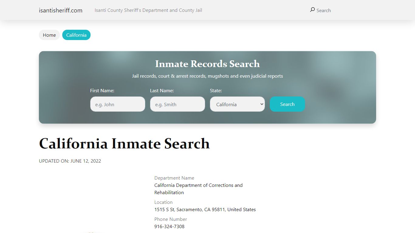 Arcadia Jail Inmate Search, Visitation, Phone no. & Mailing Information